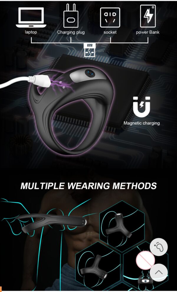 125227b0337fb21b2d63ee4fa26d459 LY37- Vibrating Cock Ring