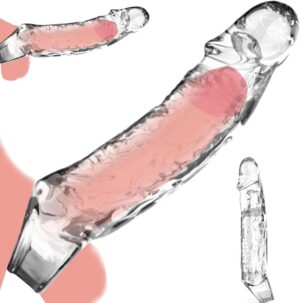 61GjnTa6EoL._AC_SL1500_ LY05-Clear Reusable Penis Sleeve Male Sex Toys