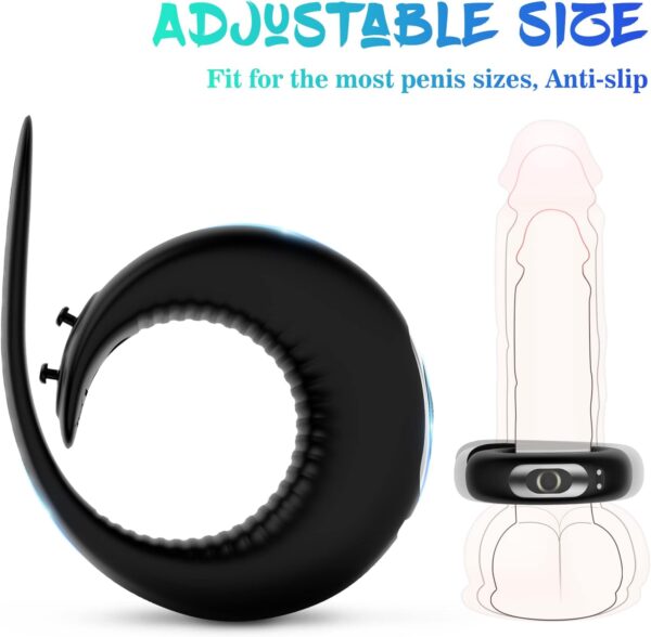 61TKnfuCwfL._AC_SL1500_ LY33-Vibrating Penis Ring with Adjustable Buckle