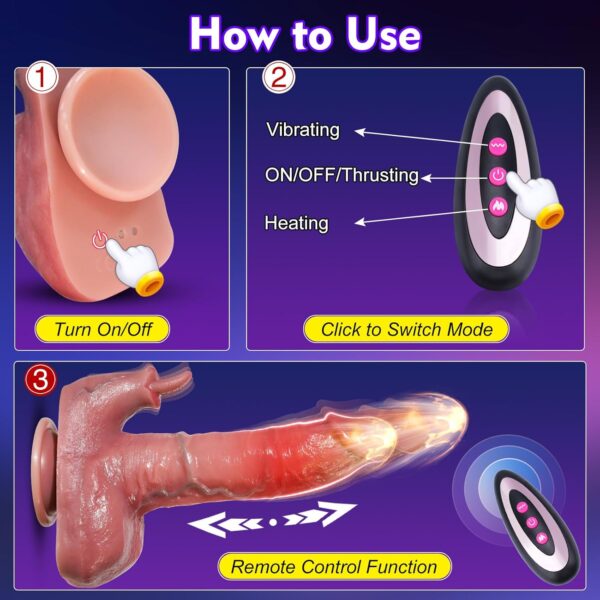 LY26-Sex Toy Thrusting Dildo Vibrator