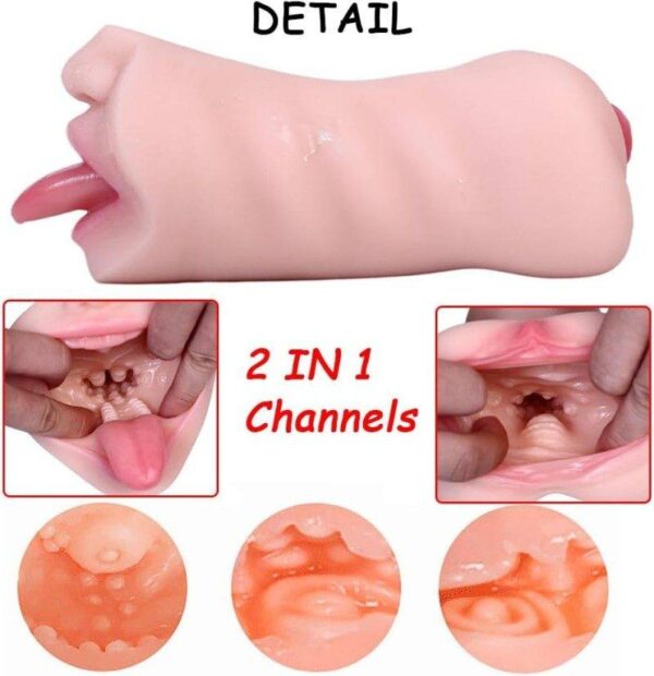 ky1300 LY13-3 in 1 Pocket Pussy Male Masturbator with Mouth