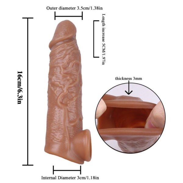 LY04-Penis Sleeve Extender Cock Sleeve