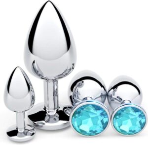 ky0600 KY06-3 Pcs Luxury Jewelry Design Fetish Anal Butt Plug