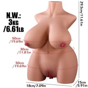 size19 KY19-Sex Doll Torso Male Sex Toy with Bouncing Jiggly Boobs & Perky Ass