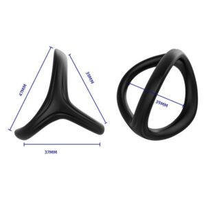 size24 KY24- Ring Set for Men Silicone Cock Rings & Penis Sleeve for Erection