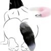 LY61-Pink Tail Stainless Steel Anal Plug