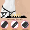 LY21-Adjustable PU Leather Strap-On Harness