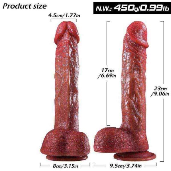 KY09-Large Dual-Density Silicone Dildo