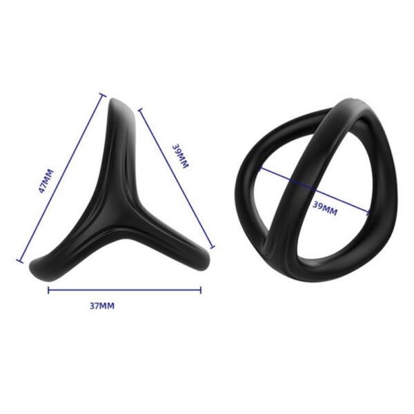 KY24-Silicone Cock Ring & Sleeve Set