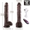 KY28-9-Inch Dual-Density Suction Dildo