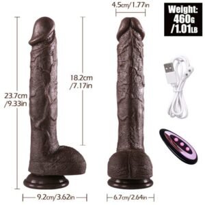 KY28-9-Inch Dual-Density Suction Dildo