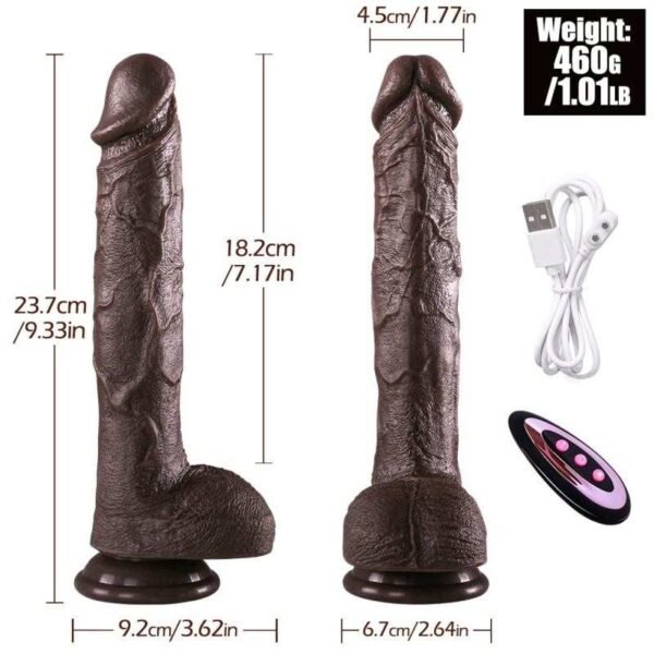 KY28-9-Inch Dual-Density Suction Dildo
